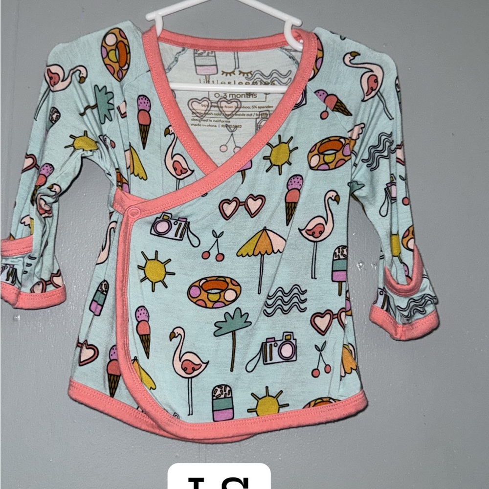 Little Sleepies Wrap Top